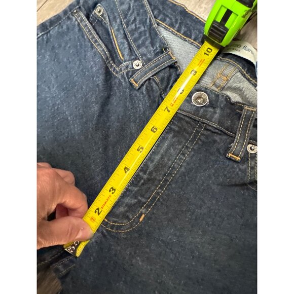 Gap Y2K Vintage Low Rise Flare Stretch Jeans 8 Regular Dark Wash Denim - Picture 5 of 7